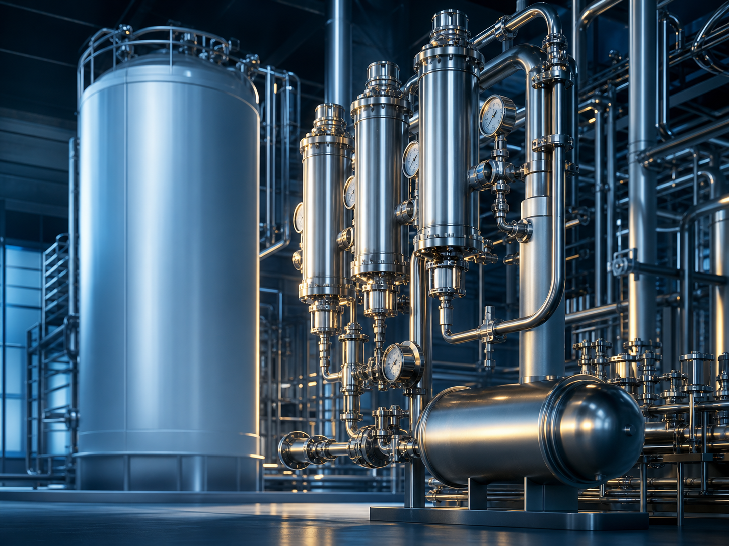 High-purity carbon dioxide processing equipment